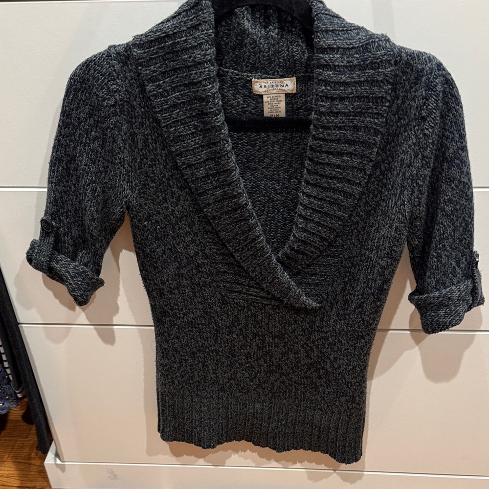 Arizona Charcoal Cowl Neck Sweater